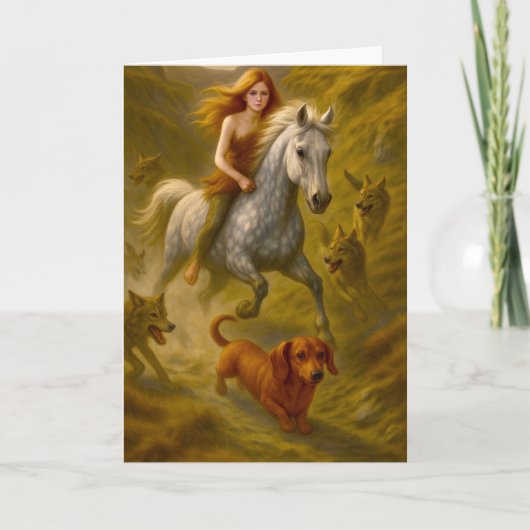 Kermie, Nellie en Charlie rijden in de koppels Bedankkaart (Voorkant)