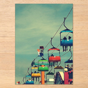 Kermis Acryl Uitnodigingen