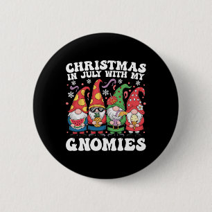 Kermis Kabouter Liefhebber Grappige Kerstmis In Ju Ronde Button 5,7 Cm