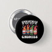 Kermis Kabouter Liefhebber Grappige Kerstmis In Ju Ronde Button 5,7 Cm (Voorkant /achterkant)