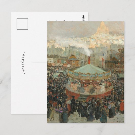 kermis | Louis Abel-Truchet Briefkaart (Voorkant / Achterkant)