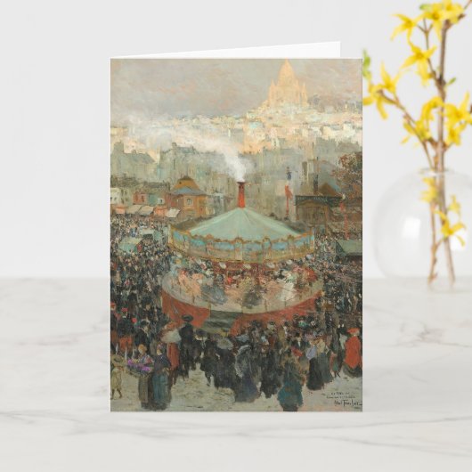 kermis | Louis Abel-Truchet Kaart (Gele Bloem)