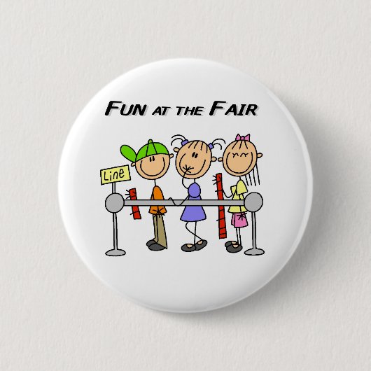 Kermis Pret Ronde Button 5,7 Cm (Voorkant)