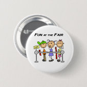 Kermis Pret Ronde Button 5,7 Cm (Voorkant /achterkant)