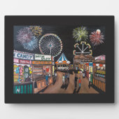 Kermis 's Nachts Schilderij van Alfred Fox Fotoplaat (Voorkant)