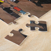 Kermis 's Nachts Schilderij van Alfred Fox Legpuzzel (Zijkant)