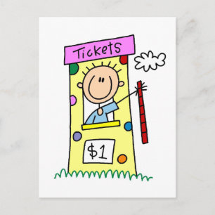 Kermis Ticketkiosk T-shirts en Cadeaus Briefkaart