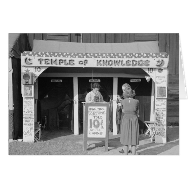 Kermis waarzegster, 1938 (Voorkant Horizontaal)