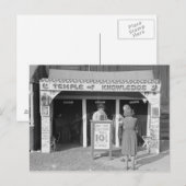 Kermis waarzegster, 1938 briefkaart (Voorkant / Achterkant)