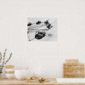 Kermisattractie, 1942. Oude foto Poster (Keuken)