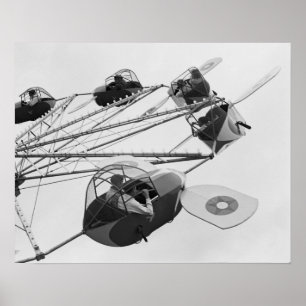 Kermisattractie, 1942. Oude foto Poster