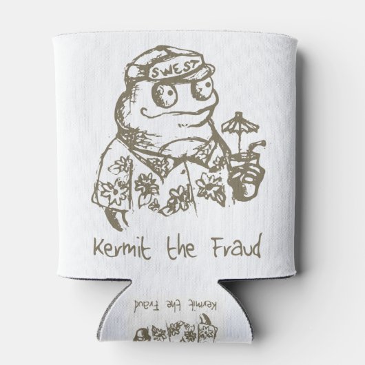 Kermit de fraude door Stellar West Blikjeskoeler (Achterkant)