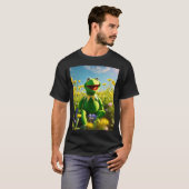 Kermit de kikker, gelukkig, licht. t-shirt (Voorkant volledig)