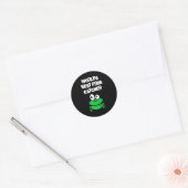 kermit de kikker ronde sticker (Envelop)