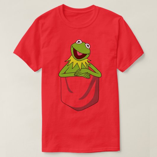 Kermit The Frog in Pocket T-shirt (Design voorkant)