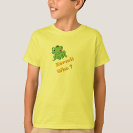 Kermit Wie? | Grappig Sassy Kikker Grafische T-Shi T-shirt