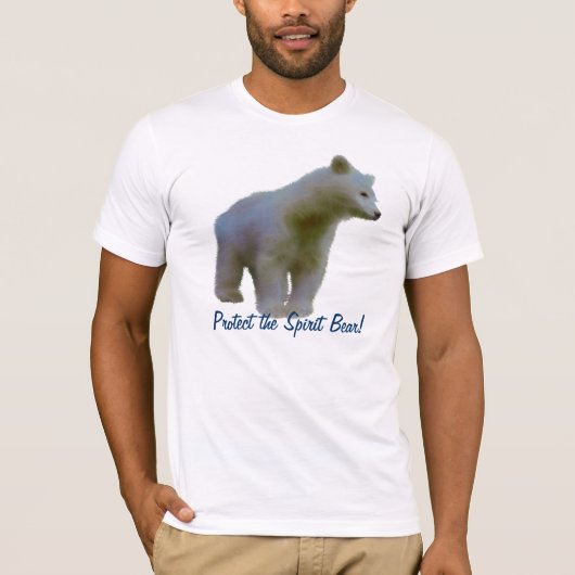 KERMODE BEER Animal Art Wildlife Supporter T-shirt (Voorkant)