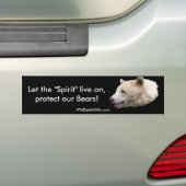 "Kermode (Spirit Beer) Wildlife Supporter Decal Bumpersticker (Op auto)