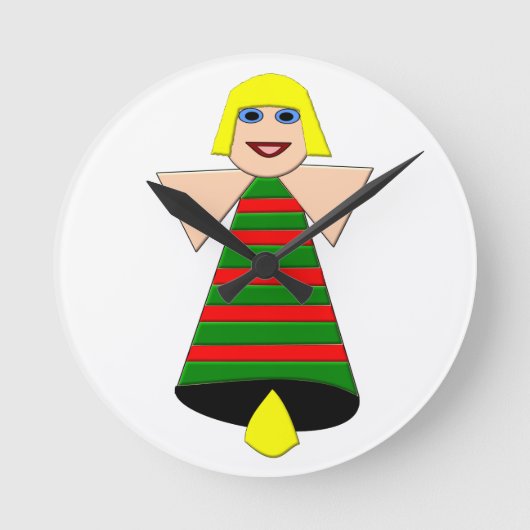 Kern Angel Bell Wall klok (Voorkant)