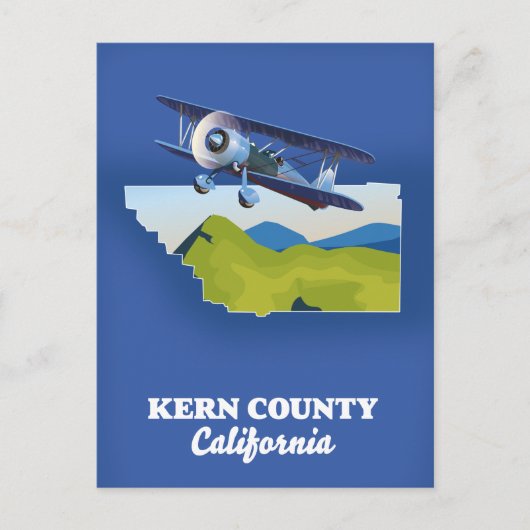 Kern County California Briefkaart (Voorkant)