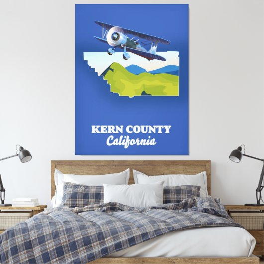 Kern County California Canvas Afdruk (Insitu (Slaapkamer))