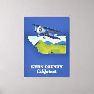 Kern County California Canvas Afdruk
