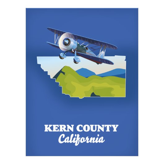 Kern County California Foto Afdruk (Voorkant)