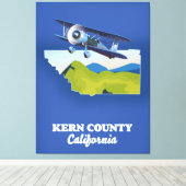 Kern County Californië Canvas Afdruk (Insitu (Houten vloer))