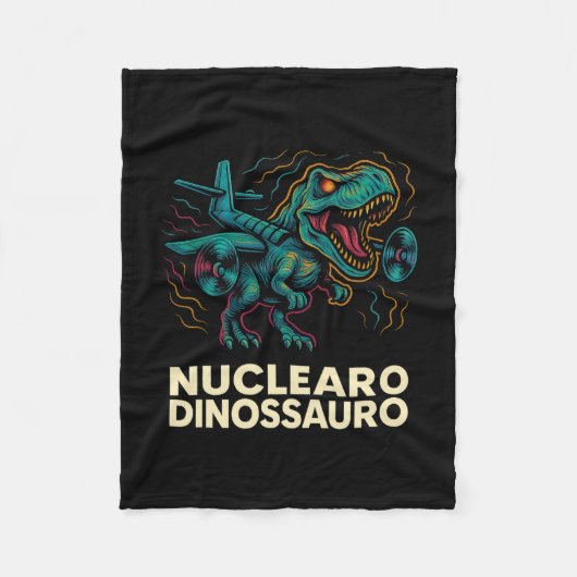 Kern Dinosauriër - Grappige Italiaanse Brainrot Ki Fleece Deken (Voorkant)