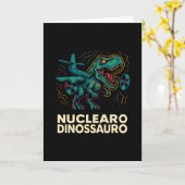 Kern Dinosauriër - Grappige Italiaanse Brainrot Ki Kaart (Gele Bloem)