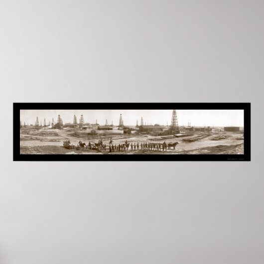 Kern Monte Cristo Oil Foto 1910 Poster (Voorkant)