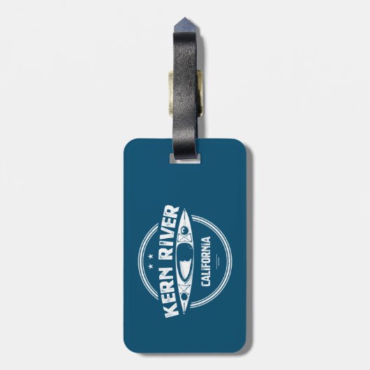 Kern River California Kayaking Bagagelabel (Achterkant verticaal)