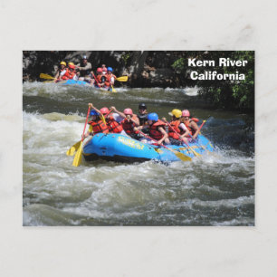 Kern River White Water Rafting Briefkaart! Briefkaart