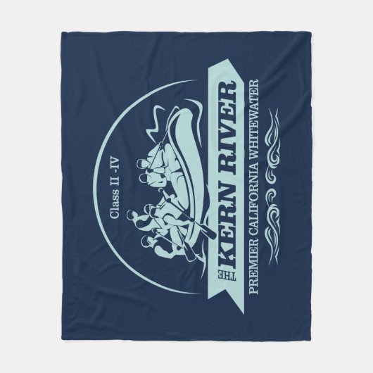 Kern rivier (rafting 2) fleece deken (Voorkant)