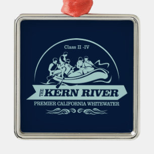 Kern rivier (rafting 2) metalen ornament