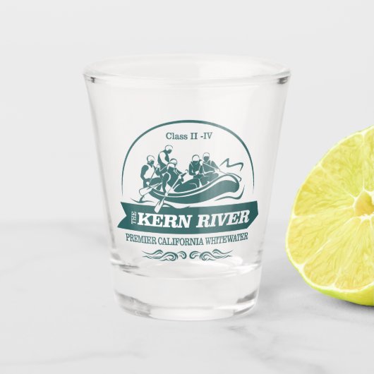 Kern rivier (rafting 2) shot glas (Voorkant)