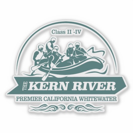 Kern rivier (rafting 2) sticker (Voorkant)