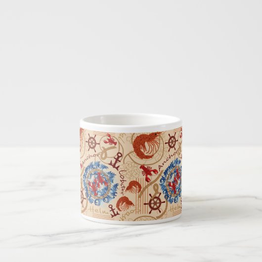 Kern van schaaldieren ontwerp espresso kop (Voorkant)