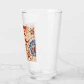 Kern van schaaldieren ontwerp glas (Links)