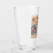Kern van schaaldieren ontwerp glas (Rechts)