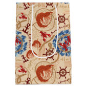 Kern van schaaldieren ontwerp medium cadeauzakje (Achterkant)