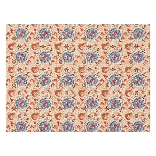 Kern van schaaldieren ontwerp tafelkleed (Voorkant (Horizontaal))