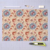 Kern van schaaldieren ontwerp tissuepapier (Craft)