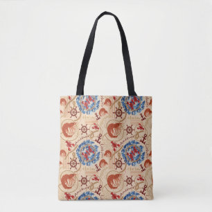 Kern van schaaldieren ontwerp tote bag