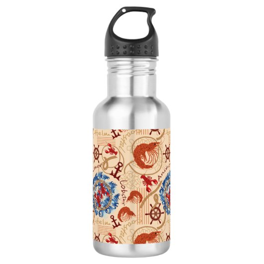 Kern van schaaldieren ontwerp waterfles (Voorkant)