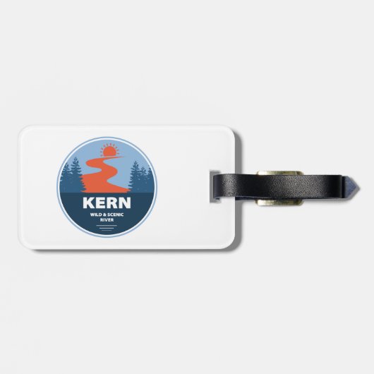 Kern Wild en de Schilderachtig rivier Bagagelabel (Achterkant horizontaal)