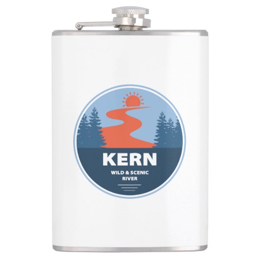 Kern Wild en de Schilderachtig rivier Heupfles (Voorkant)