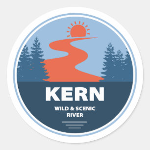 Kern Wild en de Schilderachtig rivier Ronde Sticker