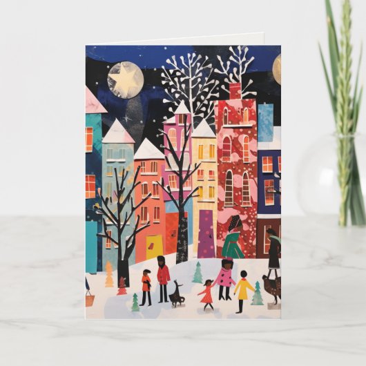 Kernaartkaarten met Afrocentrische / abstracte ont Feestdagen Kaart (Voorkant)