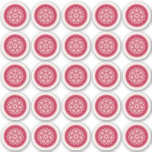 Kernachtige groei - magenta op rogge. Aangepaste s Sticker (Voorkant)